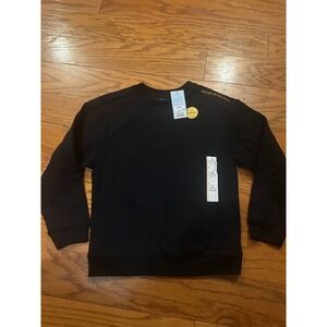 Cat & Jack Kids Bigfoot Leave No Trace Sweatshirt Black S 6/7 Relaxed Fit NWT